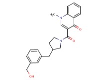 3-({3-[3-(hydroxymethyl)benzyl]pyrrolidin-1-yl}carbonyl)-1-methylquinolin-4(1H)-one