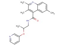 2,3,6-trimethyl-N-[2-(3-pyridinyloxy)propyl]-4-quinolinecarboxamide