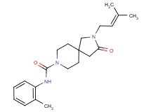 2-(3-methyl-2-buten-1-yl)-N-(2-methylphenyl)-3-oxo-2,8-diazaspiro[4.5]decane-8-carboxamide
