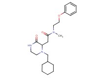 2-[1-(cyclohexylmethyl)-3-oxo-2-piperazinyl]-N-methyl-N-(2-phenoxyethyl)acetamide