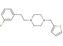 1-[2-(3-fluorophenyl)ethyl]-4-(2-thienylmethyl)piperazine trifluoroacetate