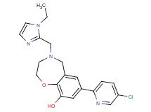 7-(5-chloropyridin-2-yl)-4-[(1-ethyl-1H-imidazol-2-yl)methyl]-2,3,4,5-tetrahydro-1,4-benzoxazepin-9-ol