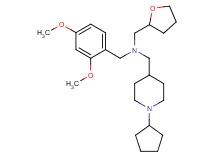 1-(1-cyclopentyl-4-piperidinyl)-N-(2,4-dimethoxybenzyl)-N-(tetrahydro-2-furanylmethyl)methanamine