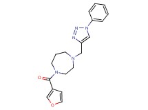 1-(3-furoyl)-4-[(1-phenyl-1H-1,2,3-triazol-4-yl)methyl]-1,4-diazepane