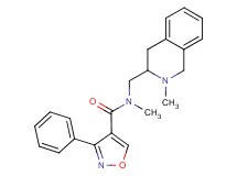 N-methyl-N-[(2-methyl-1,2,3,4-tetrahydro-3-isoquinolinyl)methyl]-3-phenyl-4-isoxazolecarboxamide