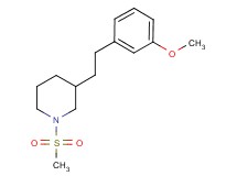 3-[2-(3-methoxyphenyl)ethyl]-1-(methylsulfonyl)piperidine