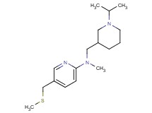 N-[(1-isopropyl-3-piperidinyl)methyl]-N-methyl-5-[(methylthio)methyl]-2-pyridinamine