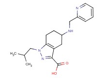 1-isobutyl-5-[(pyridin-2-ylmethyl)amino]-4,5,6,7-tetrahydro-1H-indazole-3-carboxylic acid