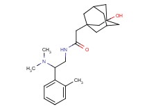 N-[2-(dimethylamino)-2-(2-methylphenyl)ethyl]-2-(3-hydroxy-1-adamantyl)acetamide