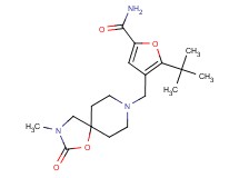 5-tert-butyl-4-[(3-methyl-2-oxo-1-oxa-3,8-diazaspiro[4.5]dec-8-yl)methyl]-2-furamide