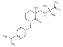 N~2~-{[3-hydroxy-1-(4-isopropylbenzyl)-2-oxopiperidin-3-yl]methyl}-2-methylalaninamide