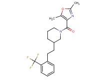 1-[(2,5-dimethyl-1,3-oxazol-4-yl)carbonyl]-3-{2-[2-(trifluoromethyl)phenyl]ethyl}piperidine