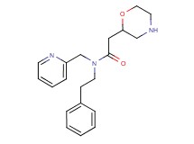 2-(2-morpholinyl)-N-(2-phenylethyl)-N-(2-pyridinylmethyl)acetamide dihydrochloride