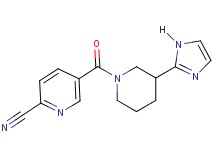 5-{[3-(1H-imidazol-2-yl)-1-piperidinyl]carbonyl}-2-pyridinecarbonitrile