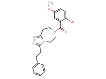 4-methoxy-2-{[3-(2-phenylethyl)-5,6,8,9-tetrahydro-7H-[1,2,4]triazolo[4,3-d][1,4]diazepin-7-yl]carbonyl}phenol