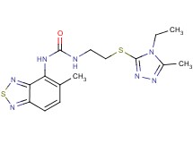 N-{2-[(4-ethyl-5-methyl-4H-1,2,4-triazol-3-yl)thio]ethyl}-N'-(5-methyl-2,1,3-benzothiadiazol-4-yl)urea