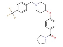 4-[4-(1-pyrrolidinylcarbonyl)phenoxy]-1-[4-(trifluoromethyl)benzyl]piperidine