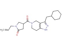 1-allyl-4-{[3-(cyclohexylmethyl)-1,4,6,7-tetrahydro-5H-pyrazolo[4,3-c]pyridin-5-yl]carbonyl}-2-pyrrolidinone