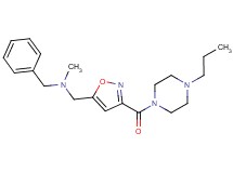 N-methyl-1-phenyl-N-({3-[(4-propylpiperazin-1-yl)carbonyl]isoxazol-5-yl}methyl)methanamine
