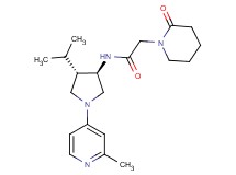 N-[rel-(3R,4S)-4-isopropyl-1-(2-methyl-4-pyridinyl)-3-pyrrolidinyl]-2-(2-oxo-1-piperidinyl)acetamide hydrochloride