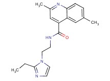 N-[2-(2-ethyl-1H-imidazol-1-yl)ethyl]-2,6-dimethyl-4-quinolinecarboxamide