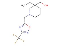 (3-ethyl-1-{[3-(trifluoromethyl)-1,2,4-oxadiazol-5-yl]methyl}piperidin-3-yl)methanol