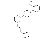 1-[1-(3-cyclopentylpropyl)-3-piperidinyl]-4-(2-methoxyphenyl)piperazine