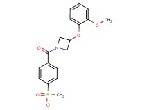 3-(2-methoxyphenoxy)-1-[4-(methylsulfonyl)benzoyl]azetidine