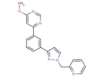 4-methoxy-6-{3-[1-(2-pyridinylmethyl)-1H-pyrazol-3-yl]phenyl}pyrimidine