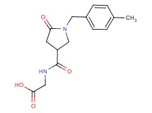 ({[1-(4-methylbenzyl)-5-oxopyrrolidin-3-yl]carbonyl}amino)acetic acid