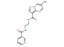 6-methyl-N-{2-[(pyridin-3-ylcarbonyl)amino]ethyl}pyrazolo[1,5-a]pyrimidine-3-carboxamide