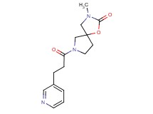 3-methyl-7-[3-(3-pyridinyl)propanoyl]-1-oxa-3,7-diazaspiro[4.4]nonan-2-one