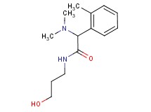 2-(dimethylamino)-N-(3-hydroxypropyl)-2-(2-methylphenyl)acetamide