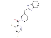 2-({1-[(3,5-difluoro-2-pyridinyl)carbonyl]-3-piperidinyl}methyl)-1H-benzimidazole