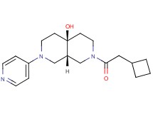 (4aS*,8aS*)-2-(cyclobutylacetyl)-7-pyridin-4-yloctahydro-2,7-naphthyridin-4a(2H)-ol