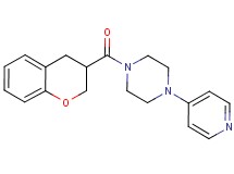 1-(3,4-dihydro-2H-chromen-3-ylcarbonyl)-4-pyridin-4-ylpiperazine