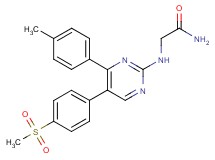 2-({4-(4-methylphenyl)-5-[4-(methylsulfonyl)phenyl]pyrimidin-2-yl}amino)acetamide