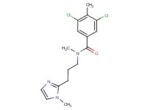 3,5-dichloro-N,4-dimethyl-N-[3-(1-methyl-1H-imidazol-2-yl)propyl]benzamide