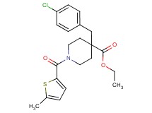 ethyl 4-(4-chlorobenzyl)-1-[(5-methyl-2-thienyl)carbonyl]-4-piperidinecarboxylate