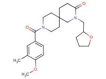 9-(4-methoxy-3-methylbenzoyl)-2-(tetrahydrofuran-2-ylmethyl)-2,9-diazaspiro[5.5]undecan-3-one