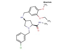 (4S)-1-(3-chlorobenzyl)-4-[(3-ethoxy-4-methoxybenzyl)amino]-N-methyl-L-prolinamide