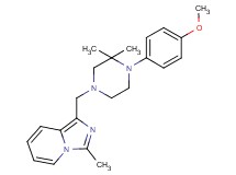1-{[4-(4-methoxyphenyl)-3,3-dimethyl-1-piperazinyl]methyl}-3-methylimidazo[1,5-a]pyridine