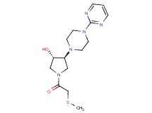 (3S*,4S*)-1-[(methylthio)acetyl]-4-[4-(2-pyrimidinyl)-1-piperazinyl]-3-pyrrolidinol