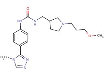 N-{[1-(3-methoxypropyl)pyrrolidin-3-yl]methyl}-N'-[4-(4-methyl-4H-1,2,4-triazol-3-yl)phenyl]urea