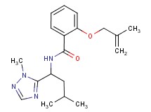N-[3-methyl-1-(1-methyl-1H-1,2,4-triazol-5-yl)butyl]-2-[(2-methylprop-2-en-1-yl)oxy]benzamide