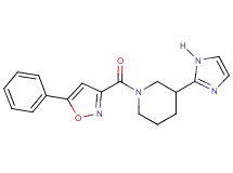 3-(1H-imidazol-2-yl)-1-[(5-phenyl-3-isoxazolyl)carbonyl]piperidine