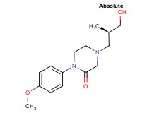 4-[(2R)-3-hydroxy-2-methylpropyl]-1-(4-methoxyphenyl)-2-piperazinone