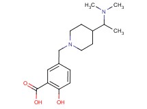 5-({4-[1-(dimethylamino)ethyl]-1-piperidinyl}methyl)-2-hydroxybenzoic acid