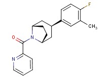 (3-endo)-3-(4-fluoro-3-methylphenyl)-8-(2-pyridinylcarbonyl)-8-azabicyclo[3.2.1]octane