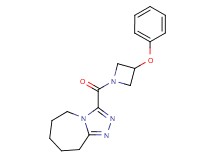 3-[(3-phenoxyazetidin-1-yl)carbonyl]-6,7,8,9-tetrahydro-5H-[1,2,4]triazolo[4,3-a]azepine
